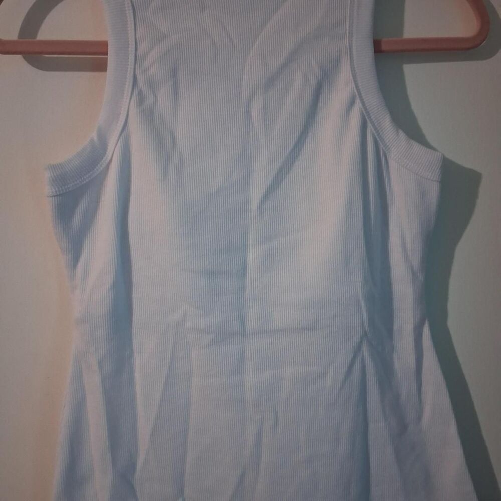 Unknown-london Women's White and Blue Vest
